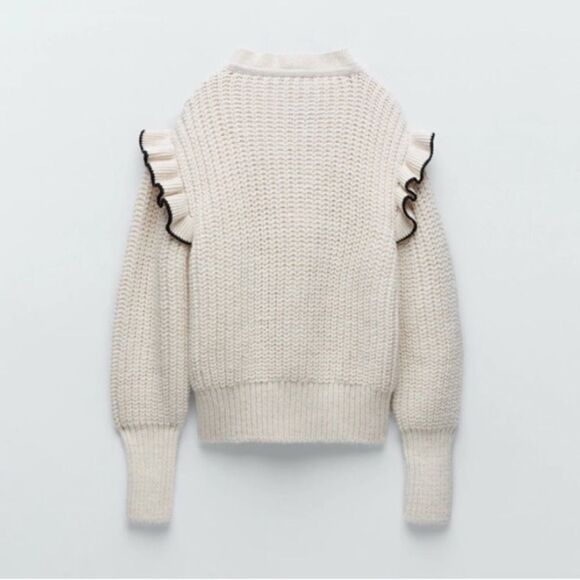 Zara blogger favorite statement chunky knit sweater - Picture 4 of 9